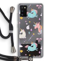 Fantasiewereld: Samsung Galaxy A41 Transparant Hoesje met koord Fantasiewereld: Samsung Galaxy A41 Transparant Hoesje met koord