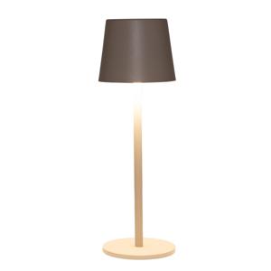 Portable tafellamp Ambiance - beige/zand - 27 cm - aanraaksensor - plaadbaar USB - binnen/buiten