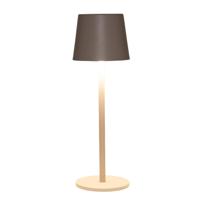 Portable tafellamp Ambiance - beige/zand - 27 cm - aanraaksensor - plaadbaar USB - binnen/buiten