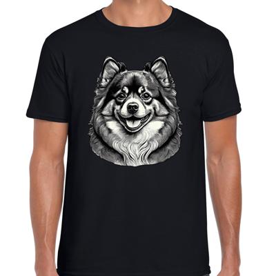 Cadeau/verkleed T-shirt heren - zwart - Pomeriaan hond - honden liefhebber