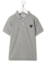 Comme Des Garçons Play Kids polo à logo imprimé - Gris - thumbnail