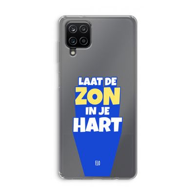 Laat de zon in je hart: Samsung Galaxy A12 Transparant Hoesje