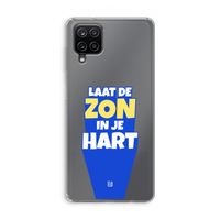 Laat de zon in je hart: Samsung Galaxy A12 Transparant Hoesje