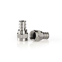 Nedis F-Connector | Male | Krimp | 7.0 mm | Zilver | 2 Stuks | 1 stuks - CSBW41916ME CSBW41916ME - thumbnail