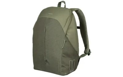 Fietsrugzak voor 15,6inch laptop Basil B-Safe Commuter - 18 liter - olive groen