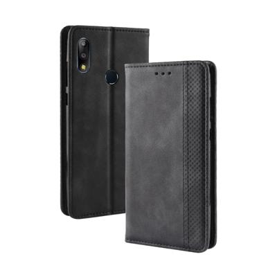 Magnetische gesp retro textuur horizontale Flip lederen case voor ASUS Zenfone Max plus (m2) ZB634KL/Zenfone Max shot ZB634KL met houder & card slots
