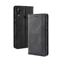 Magnetische gesp retro textuur horizontale Flip lederen case voor ASUS Zenfone Max plus (m2) ZB634KL/Zenfone Max shot ZB634KL met houder & card slots