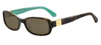 Kate Spade zonnebril Paxton2 dames polariserend bruin/turquoise - thumbnail