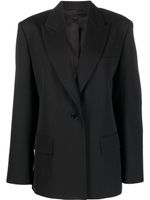 Acne Studios blazer boutonné à revers pointus - Noir - thumbnail