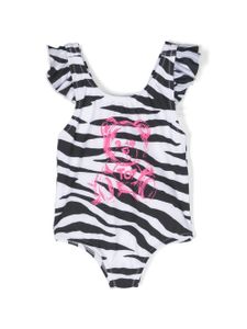 Moschino Kids maillot de bain à motif ourson - Marron