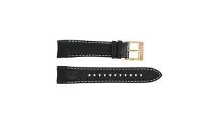 Horlogeband Seiko 7T62-0KV0 / SNAE80P1 / L0CE011J0 Leder Zwart 21mm