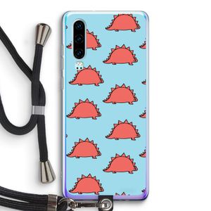Dinosawrr: Huawei P30 Transparant Hoesje met koord
