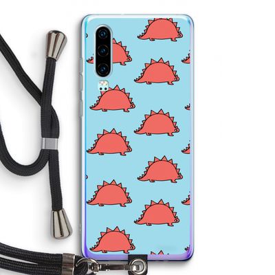 Dinosawrr: Huawei P30 Transparant Hoesje met koord