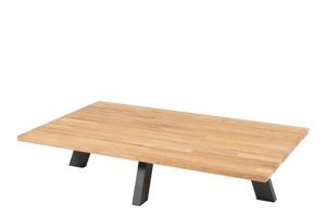 4 Seasons Outdoor | Koffietafel Cosmic met Teak Tafelblad 120 X 78 x 25 cm