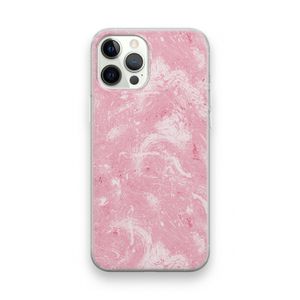 Abstract Painting Pink: iPhone 12 Pro Transparant Hoesje