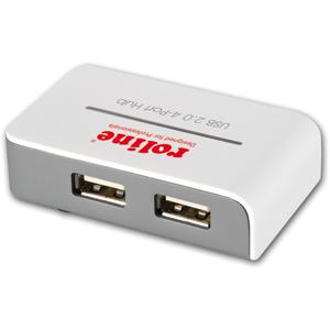 Roline USB-combi-hub 4 poorten Wit