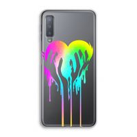 Hold My Heart: Samsung Galaxy A7 (2018) Transparant Hoesje