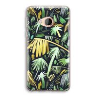 Tropical Palms Dark: HTC U Play Transparant Hoesje
