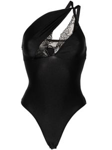 Coperni body asymétrique à détails en dentelle - Noir