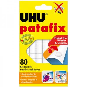 UHU Klebepad patafix patafix kleefpads Wit Inhoud: 80 stuk(s)