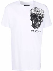 Philipp Plein t-shirt à imprimé tête de mort - Blanc