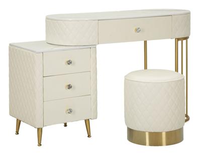 BED BUREAU SHARON WIT MET KRUK CM 120X40X75 (AFMETING KRUK Ø36X39)