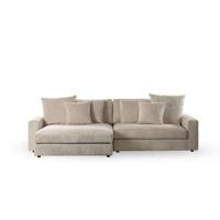 Giga Meubel - 3-Zitsbank Beige - 274x155x77cm - Ribstof - Bank Lincoln - thumbnail