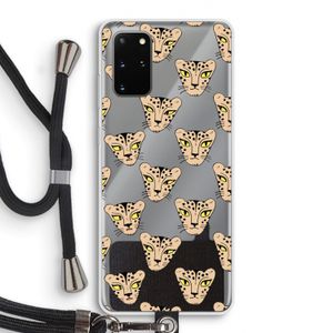 Tijger: Samsung Galaxy S20 Plus Transparant Hoesje met koord