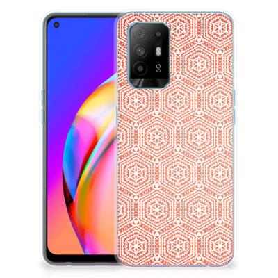 OPPO A94 5G | Reno5 Z | TPU bumper | Pattern Orange