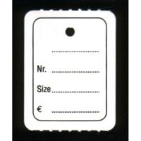 Hangetiket op rol 30x40mm bedrukt 1000 stuks