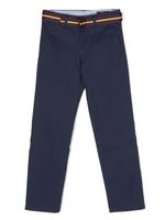 Ralph Lauren Kids straight-leg belted trousers - Bleu - thumbnail