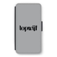 Topwijf Grijs Zwart: iPhone 11 Flip Hoesje