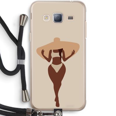 Let's get salty: Samsung Galaxy J3 (2016) Transparant Hoesje met koord