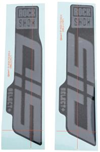 ROCKSHOX Decal set rs glossy grey 29 gloss gray f. blk 24