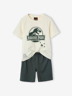 Jungen Sommer-Schlafanzug JURASSIC WORLD Oeko-Tex muisgrijs