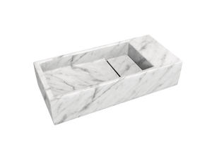 Balmani Mood fonteintje 45 x 20 cm Carrara marmer