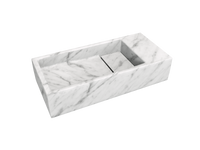 Balmani Mood fonteintje 45 x 20 cm Carrara marmer