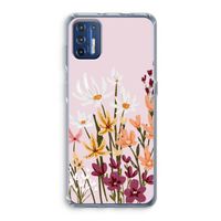 Painted wildflowers: Motorola Moto G9 Plus Transparant Hoesje