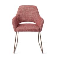 Jesper Home Yanai eetkamerstoel Berry Bars slide rose
