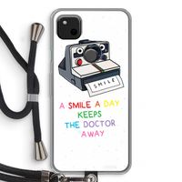 Smile: Pixel 4a Transparant Hoesje met koord