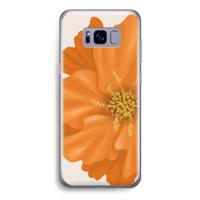 Orange Ellila flower: Samsung Galaxy S8 Transparant Hoesje
