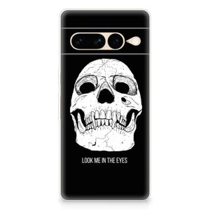 Silicone Back Case Google Pixel 7 Pro Skull Eyes