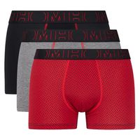 Hom boxershorts Archie 3-pack zwart-print-grijs