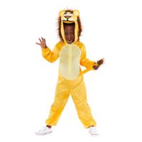 Kinderkostuum Pluche Leeuw Onesie - 3-4 jaar