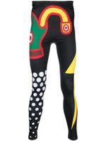 Walter Van Beirendonck legging à imprimé graphique - Noir - thumbnail