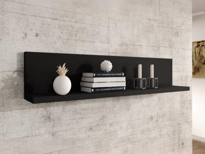 Wandplank BOTSWANA 150 cm mat zwart