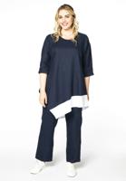 Yoek Lange broek linnen | Blauw | Maat 58/60