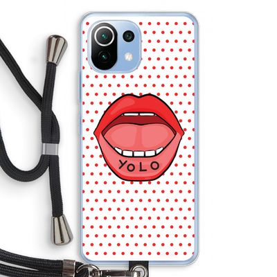 Yolo Denise: Xiaomi Mi 11 Lite Transparant Hoesje met koord