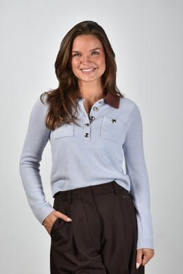 Self Portrait trui AW25-021T-BL blue