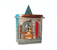 Huisaltaar (Mandir) Hout-Aluminium-Koper